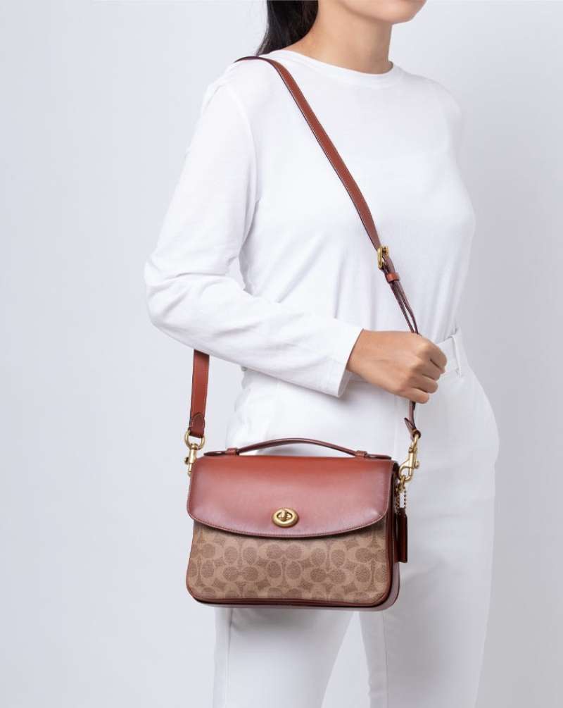 Jual COACH Cassie Crossbody Bag in Signature Tan Rust di Seller