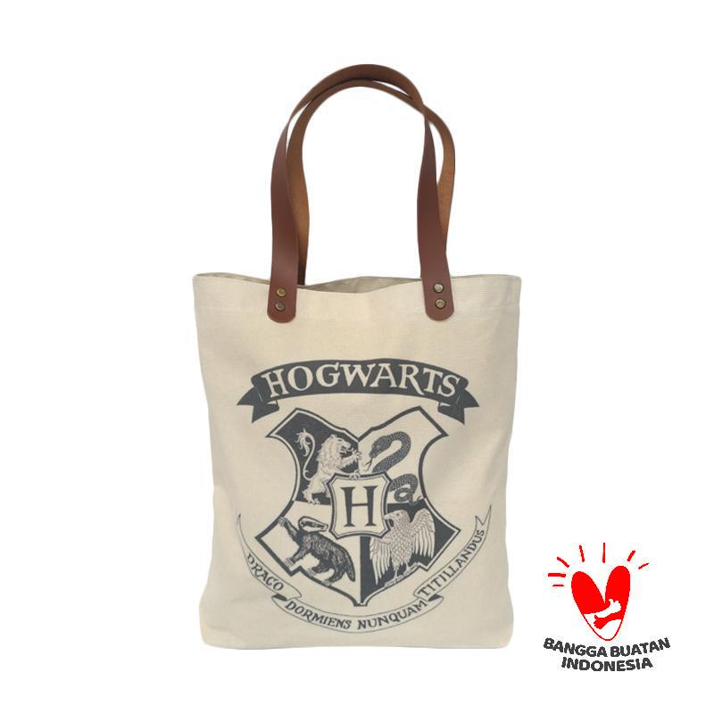 Jual Dewani Harry Potter Series 07 Canvas Vintage Natural Tote Bag Online Harga Kualitas Terjamin Blibli Com