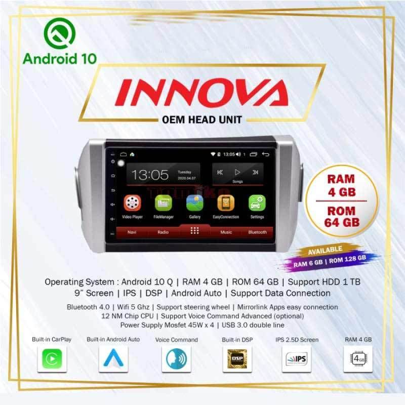 Tomiko Head Unit Android OEM Innova 