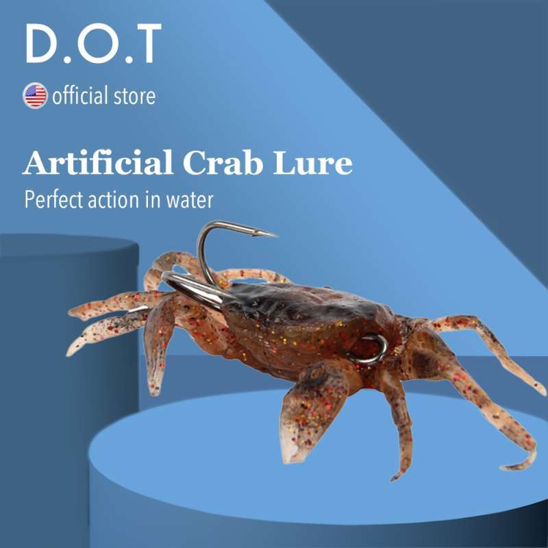 Jual 1Pcs Artificial Crab Lure Bait 3D Simulation Fishing Lures Soft Fish  Bait with Sharp Hooks - Green di Seller Alpha Online Store - Hangzhou,  China
