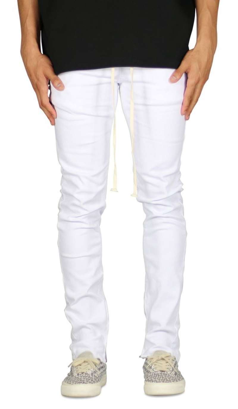 Promo Hyper Denim White Zipper Pant 