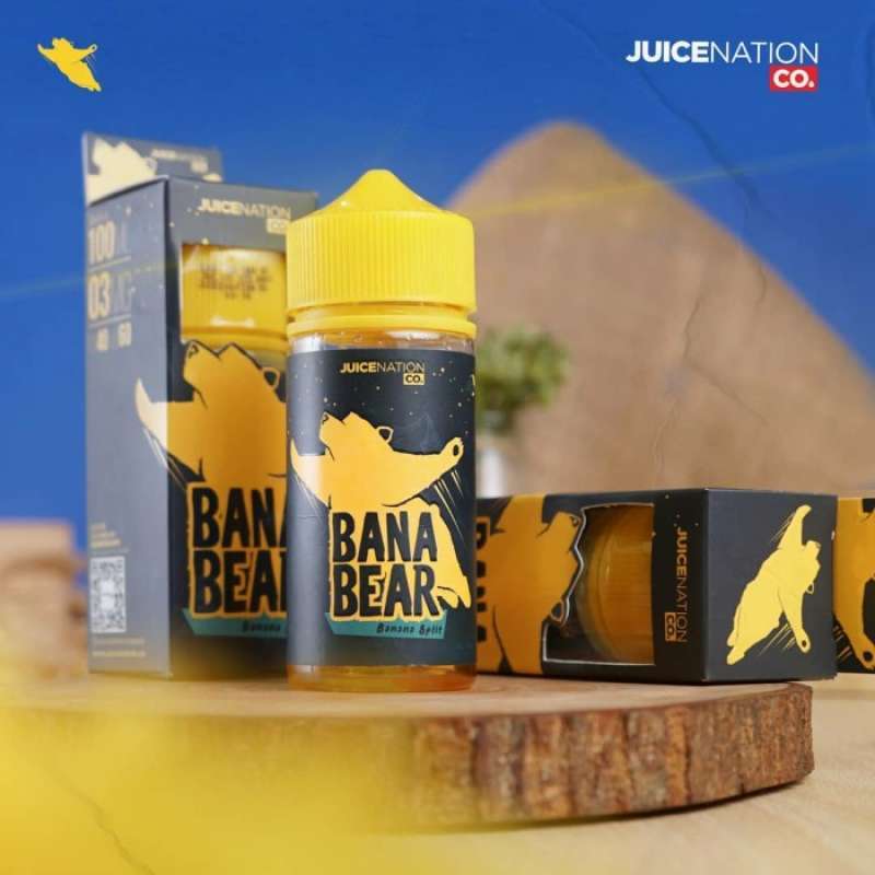 Bana Bear 100ml Rasa Permen Banana Split