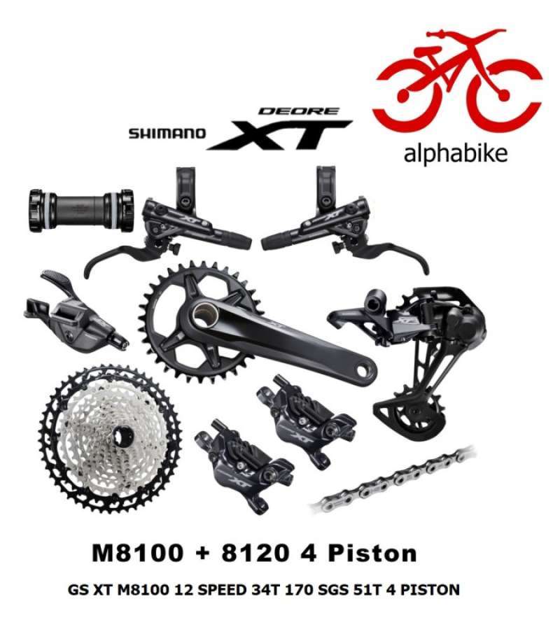 Jual GROUPSET GS SHIMANO DEORE XT M8100 