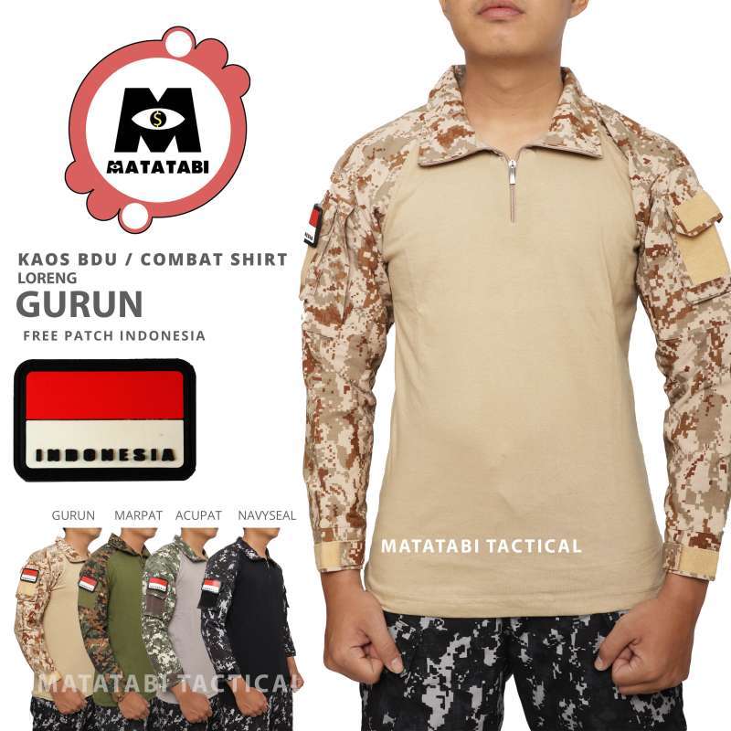 Jual T-Shirt BDU Tactical Camo Loreng 