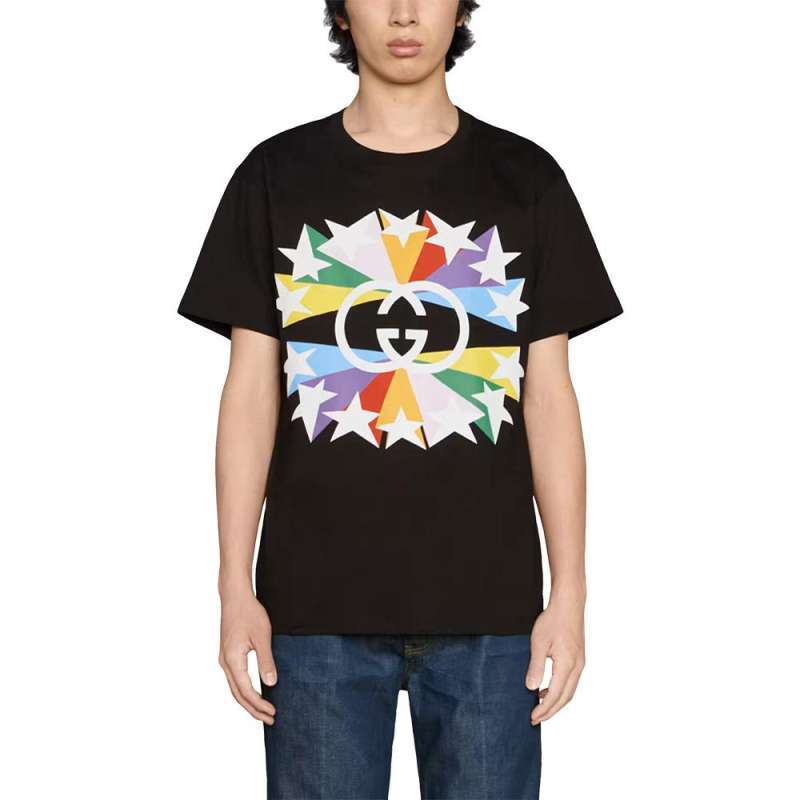 Jual Gucci Interlocking G Star T-Shirt 