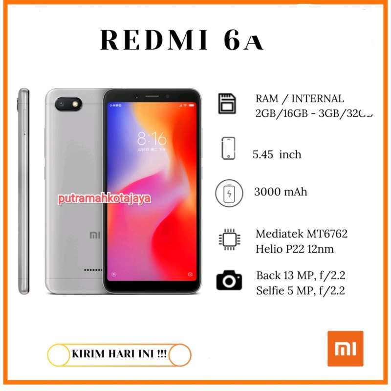 XIAOMI REDMI 6A 2GB 16GB 3GB 32GB FULLSET BERGARANSI