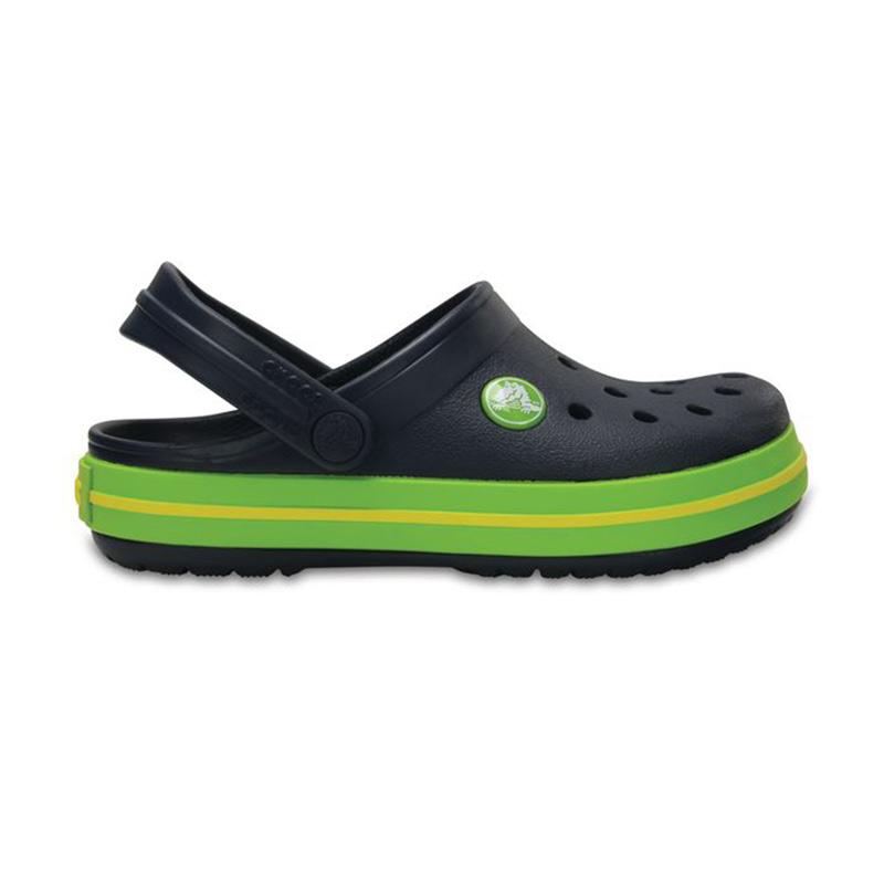 yellow and green crocs