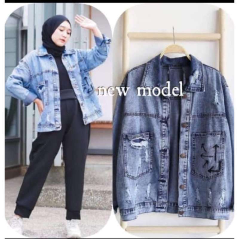 Jual Jaket Jeans Denim Wanita Terbaru Kekinian di Seller THA