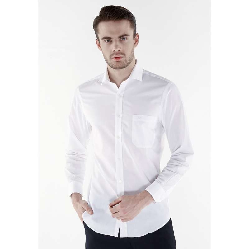 Jual ETHAN WHITE Long Shirt Dobby 899WH 