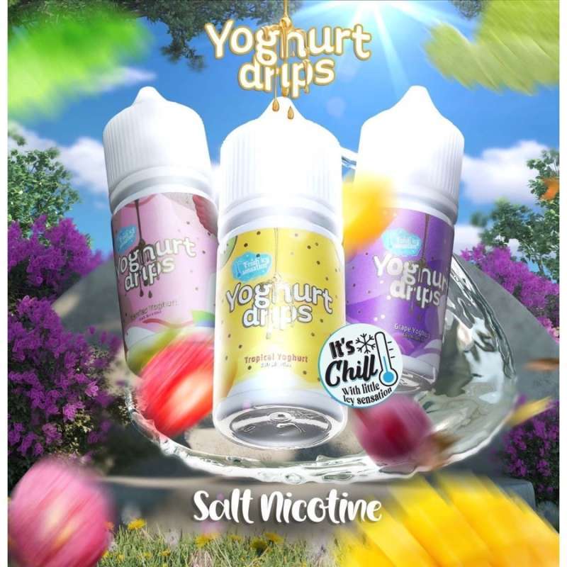 YOGHURT DRIPS V2 TROPICAL YOGHURT SALT 30ML PREMIUM LIQUID LOKAL
