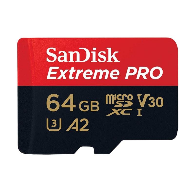 Sandisk Extreme Pro A2 MicroSDXC UHS-I Memory Card [64GB/ 170 Mbps]