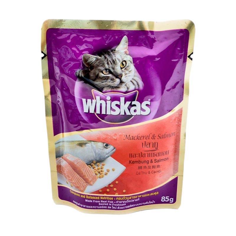 Jual Whiskas Mack Salmon Pet Food Makanan Kucing [85 G/ Kemasan