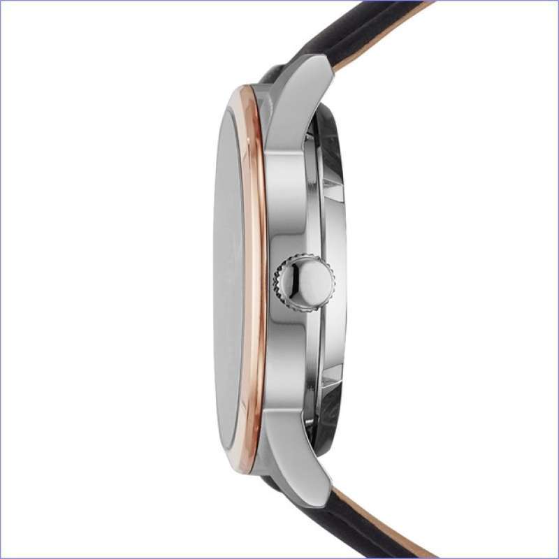 Fossil Flynn Automatic Black Leather 
