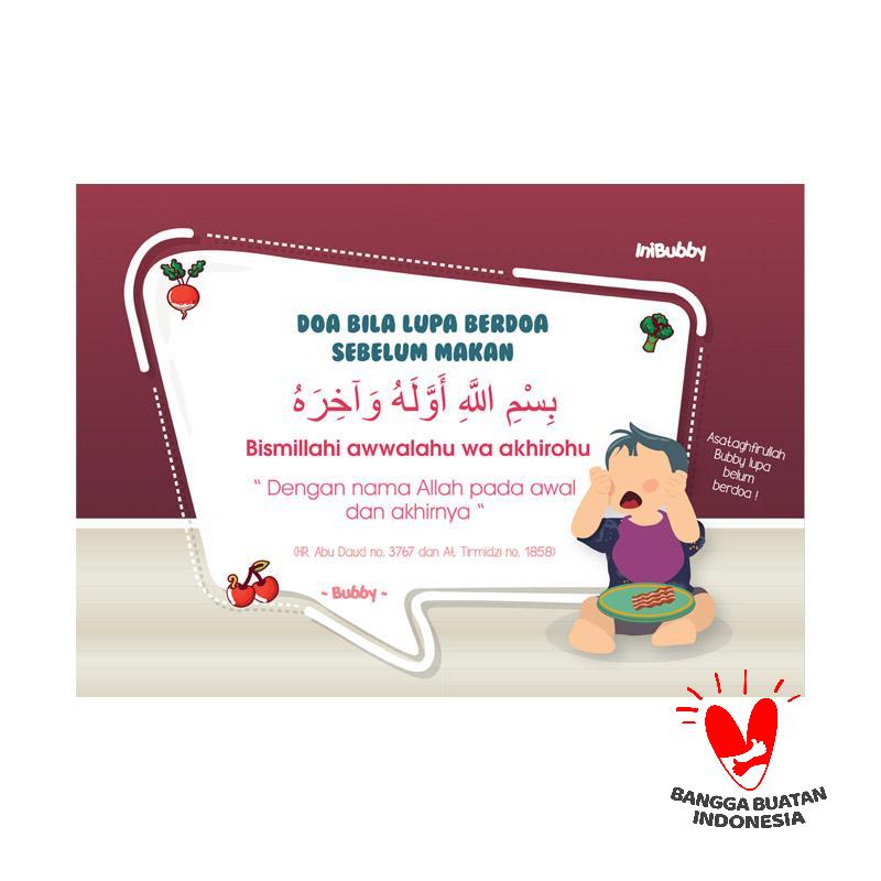 Jual Bubby Stiker Bubby Doa Bila Lupa Berdoa Sebelum Makan Anak