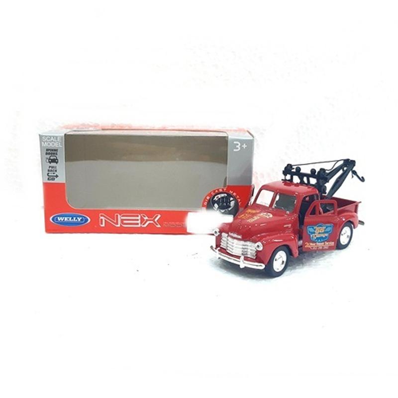 red toy tow truck