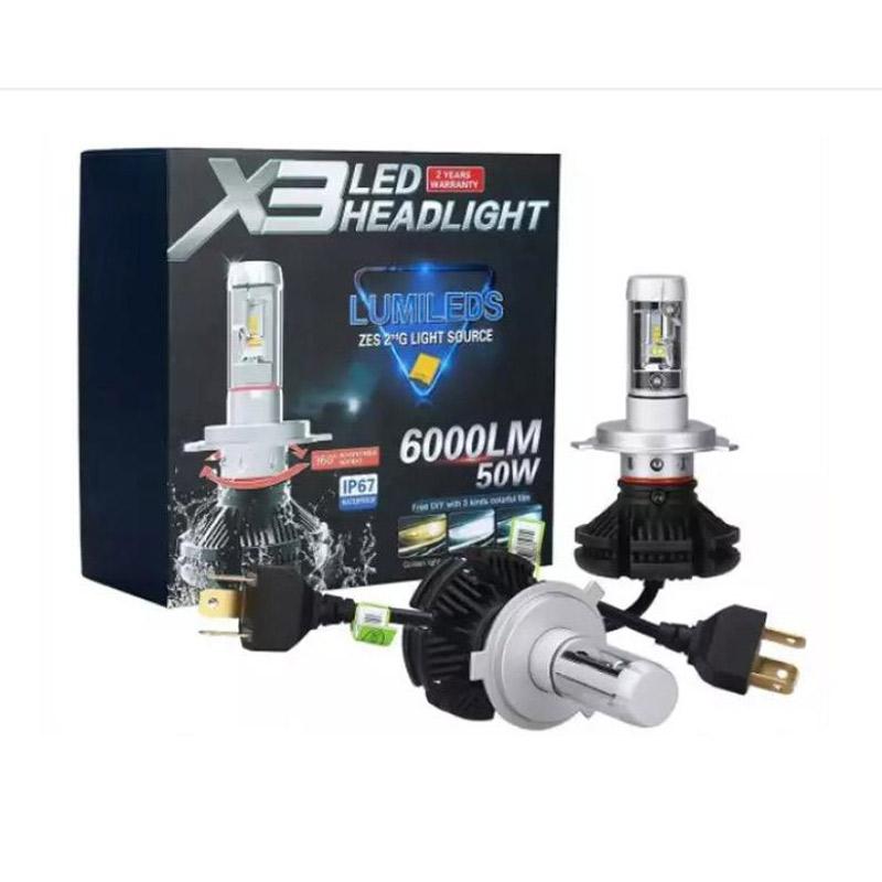 lampu led headlamp mobil h11 philips x3 best quality 3 warna