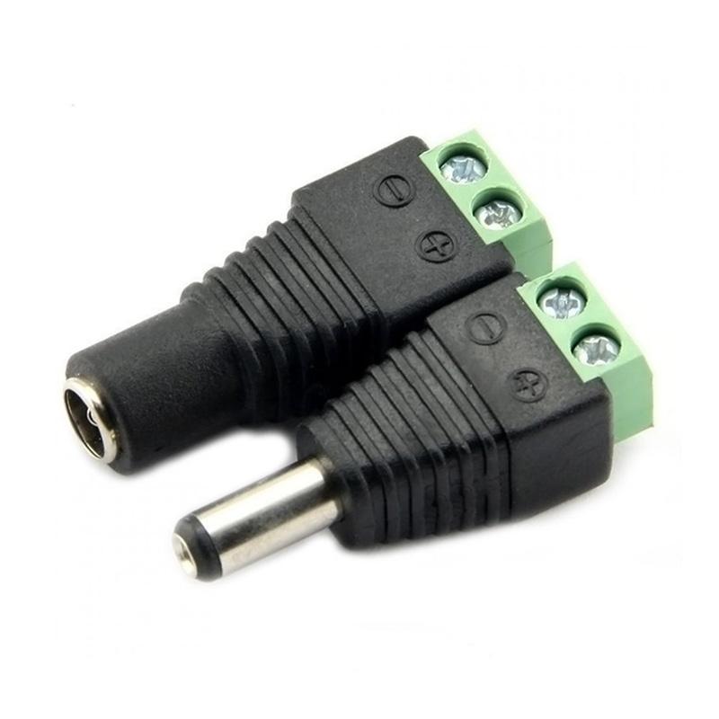 Jual Bluelans Power Plug Connector For Led Strip Light 5050 Or 3528 Male Plug 5 Pcs 12v Dc Online Desember 2020 Blibli