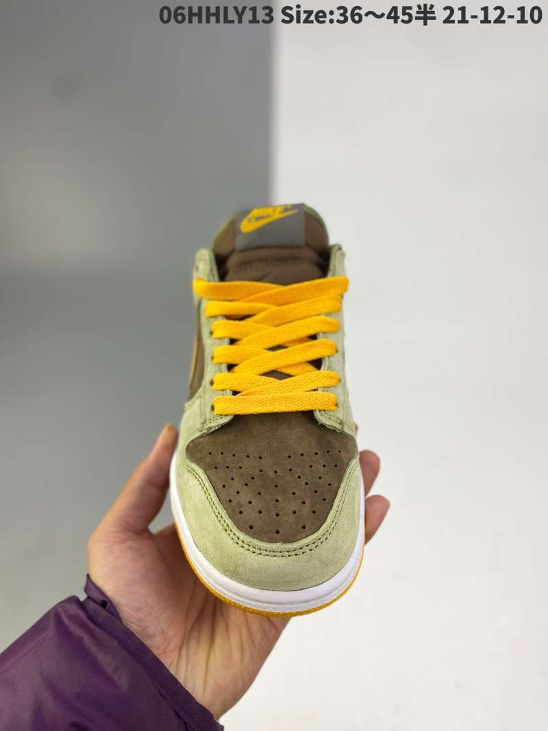 dunk low green brown