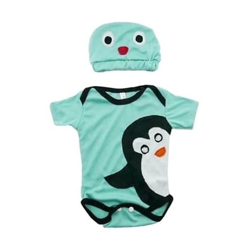 Jual Tu7ugallery Motif Pinguin Disamping Jumpsuit Anak With Topi 