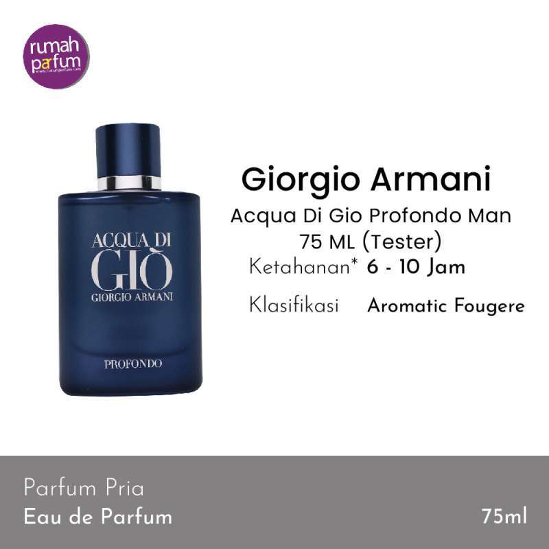 Armani new arrivals profondo tester