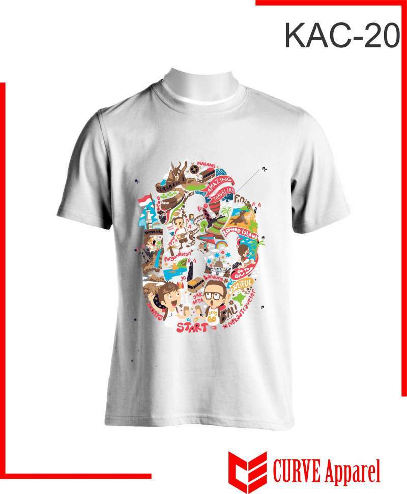 Jual Baju Kaos Distro Free Fire Curve Apparel Design KAC20 PUTIH