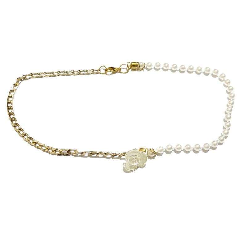 Jual Kalung Choker Rose Asymmetric 