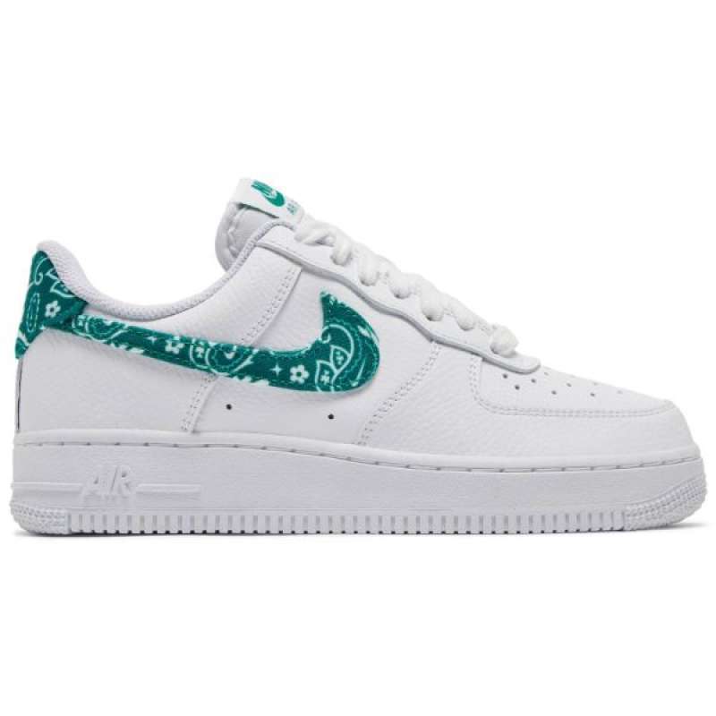 NIKE Air Force '07 Essentials Green Paisley Women Sizing