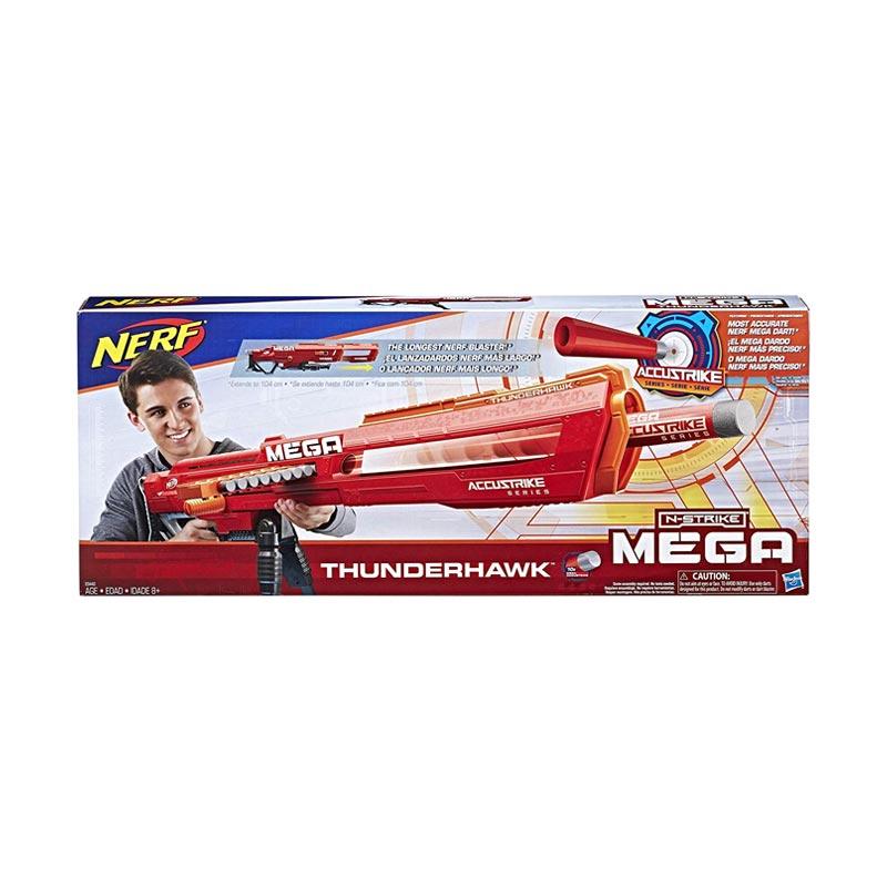 Hasbro Nerf Thunderhawk AccuStrike Mega Blaster Longest Blaster not  twinshock Mainan Anak