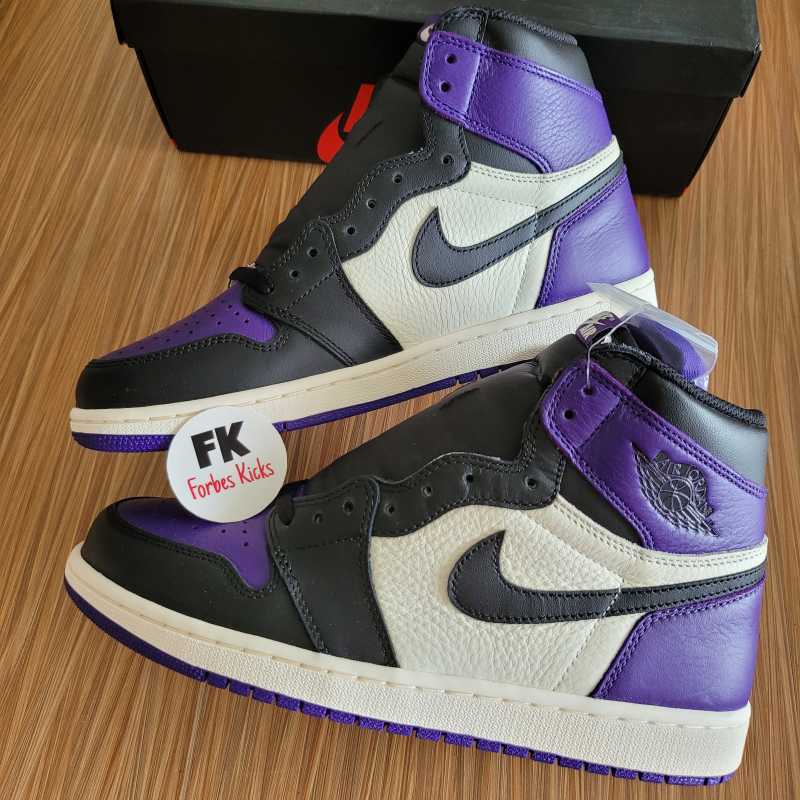 Air Jordan 1 Retro High Court Purple pine green white 2.0 1.0 og
