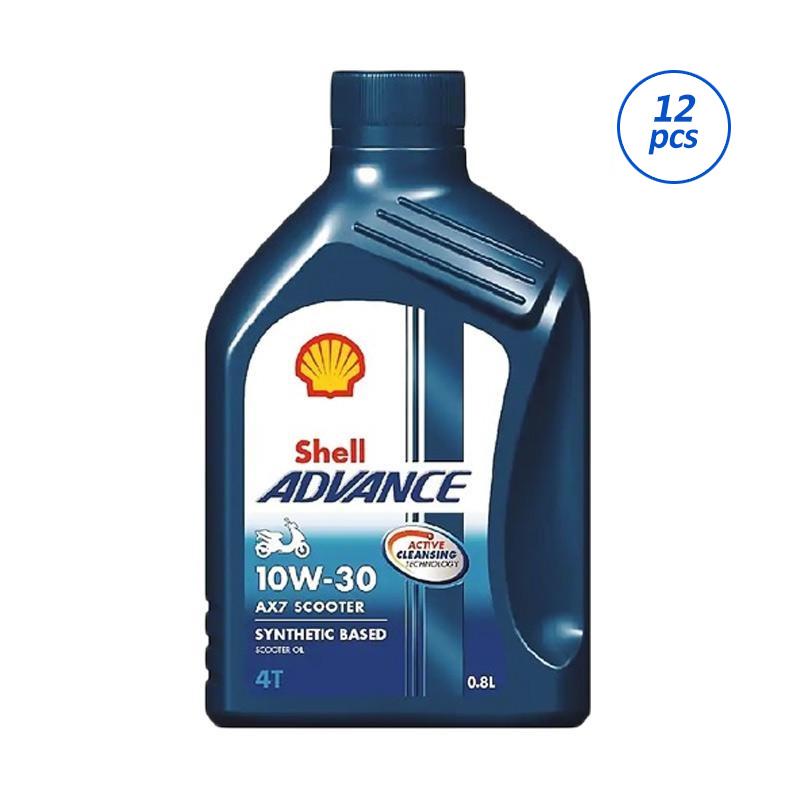 Jual Grosir Shell Advance Ax7 Scooter 10w 30 Paket Oli Motor 12