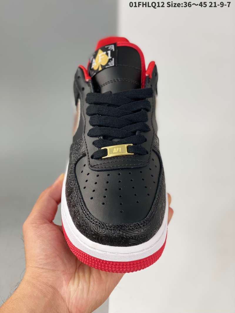 Promo NIKE AIR Force 1 low AF1 NIKE AIR Force Black Red Gold poker board  shoe dj5184 01fhlq12 36 ~ 45 21-9-7 - 42 di Seller Cai Wu Official Store -  Indonesia | Blibli