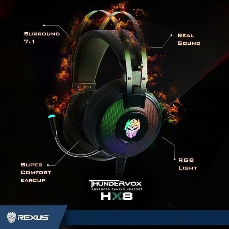 Jual REXUS HX8 7.1 USB Headset Gaming 
