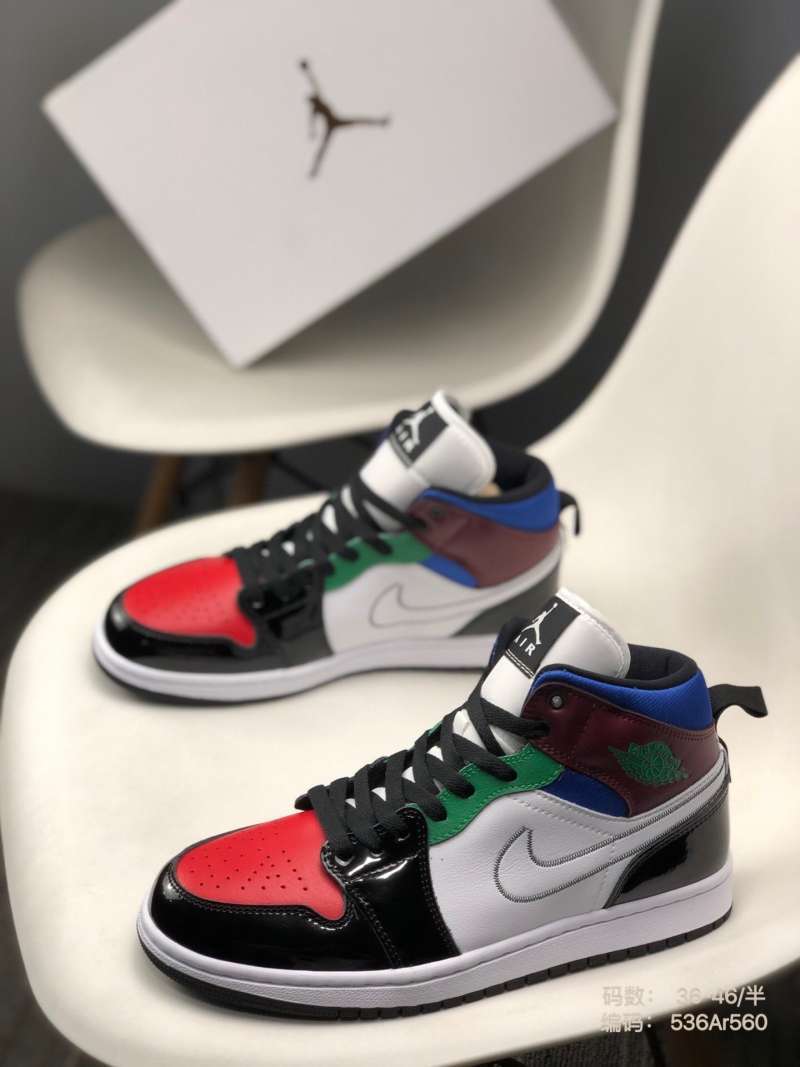 jordan 1 mid se multicolor mens