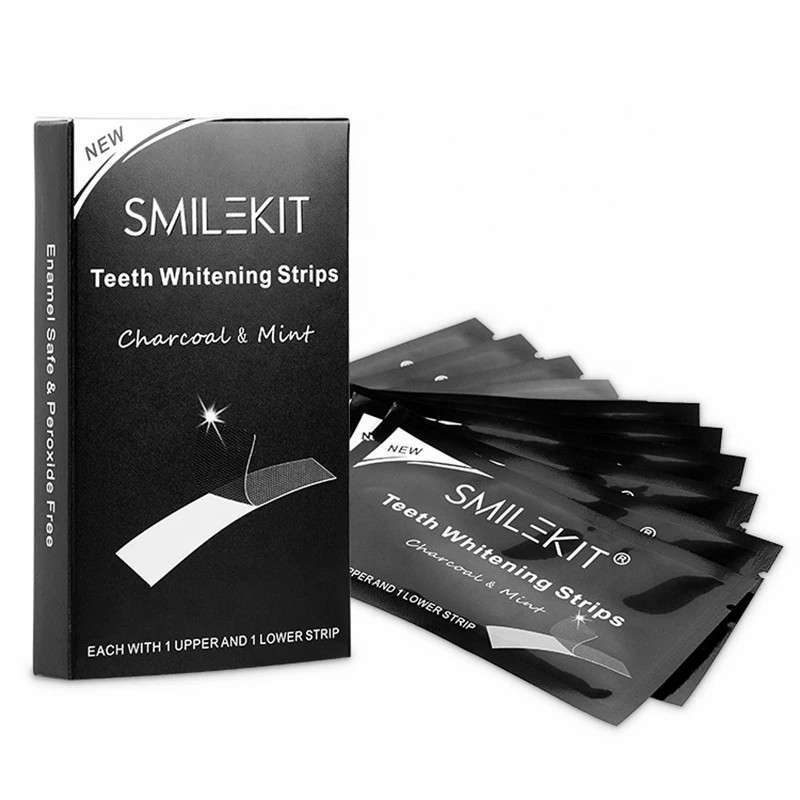 Smile Kit strip pemutih gigi kuning teeth whitening strip karang gigi