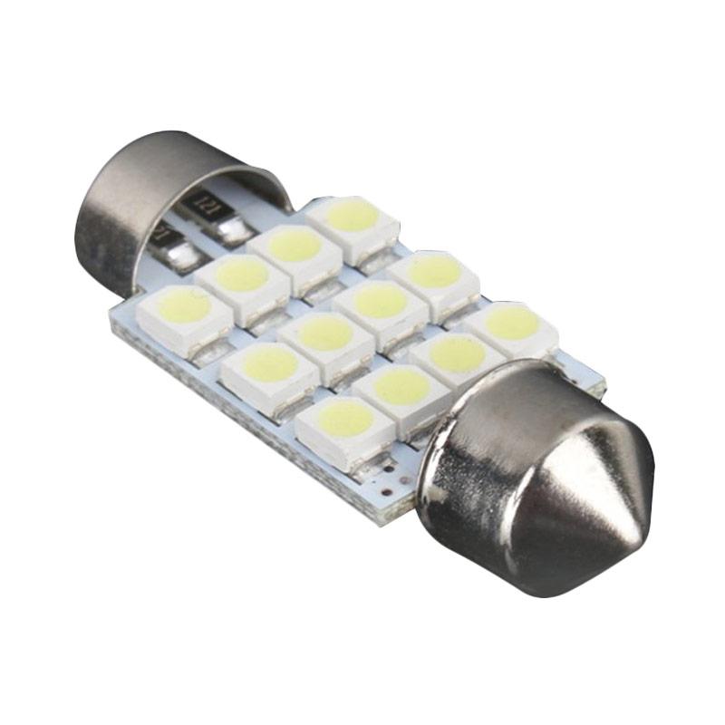jms 12 smd 1210 lampu led mobil for kabin plafon festoon double wedge pink 1 pc 31 mm