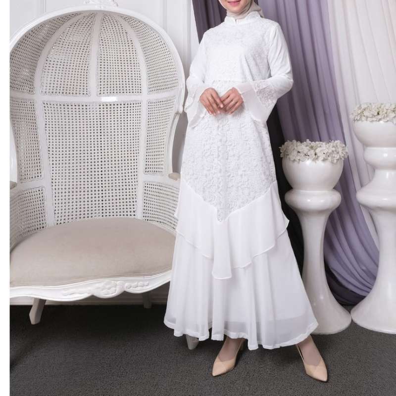 Promo Baju Gamis Putih Gamis Muslim Baju Lebaran Baju Busana Muslim Wanita Terbaru 804 Di Seller Majujaya Store Kab Ciamis Jawa Barat Blibli