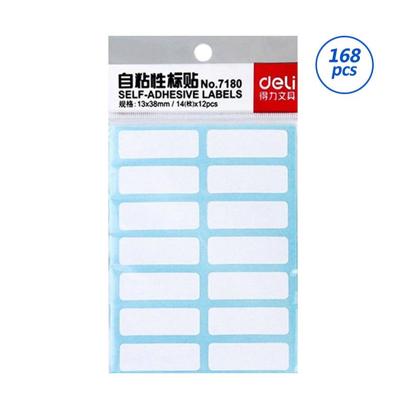 Promo Bluelans Self-adhesive Labels Blank Name Number Sticker ...
