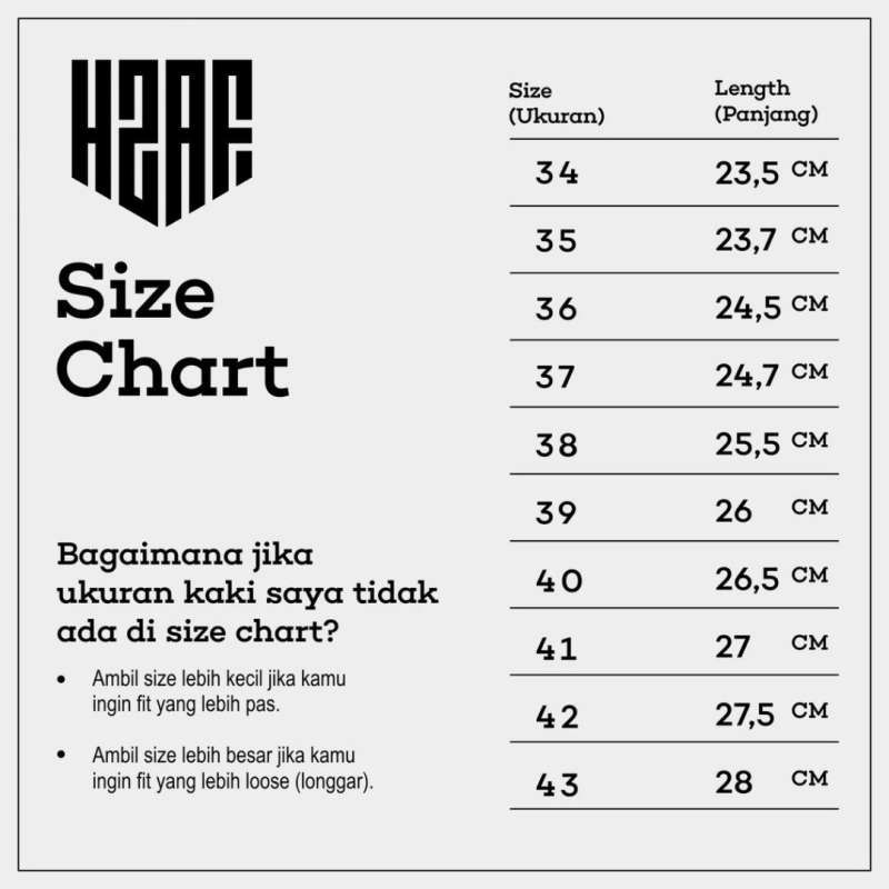 Size chart 2025 sandal eiger
