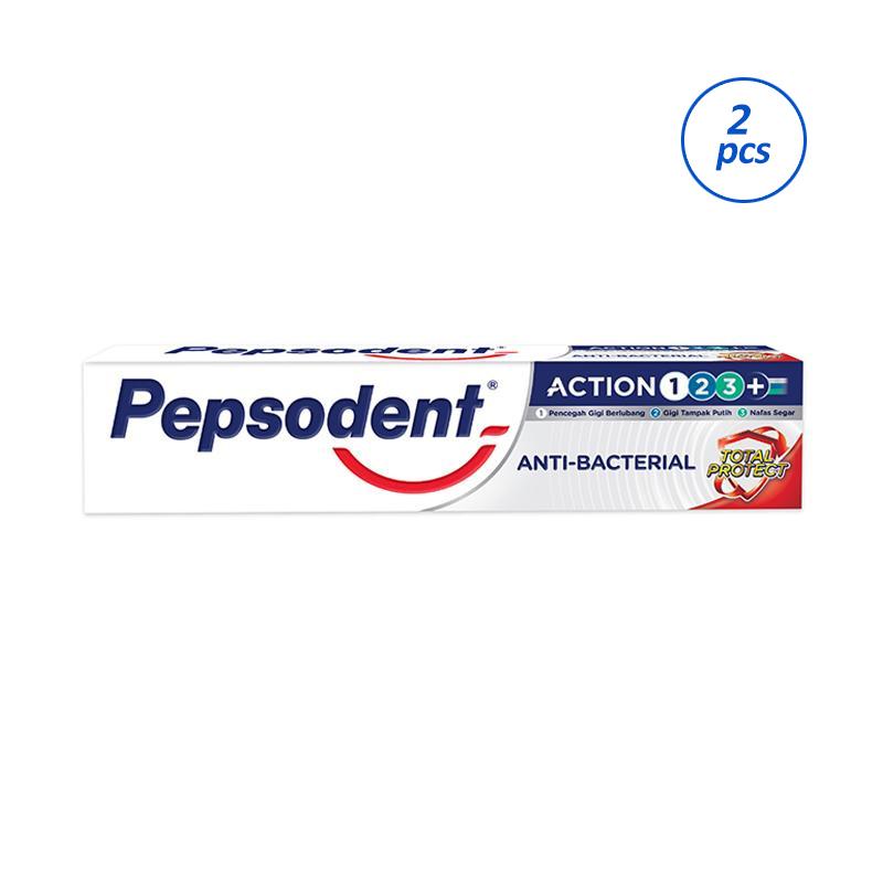 Jual Medan Pepsodent Action 123 Anti Bacterial Pasta Gigi 190 G Twin Pack Online Desember 2020 Blibli