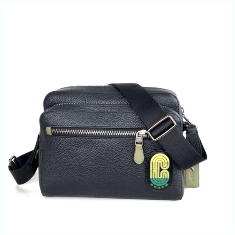 West camera bag in on sale colorblock with coach patch