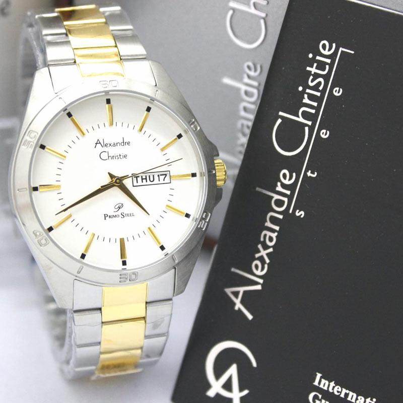 Jual Alexandre Christie Jam Tangan Pria Analog Original Stainless