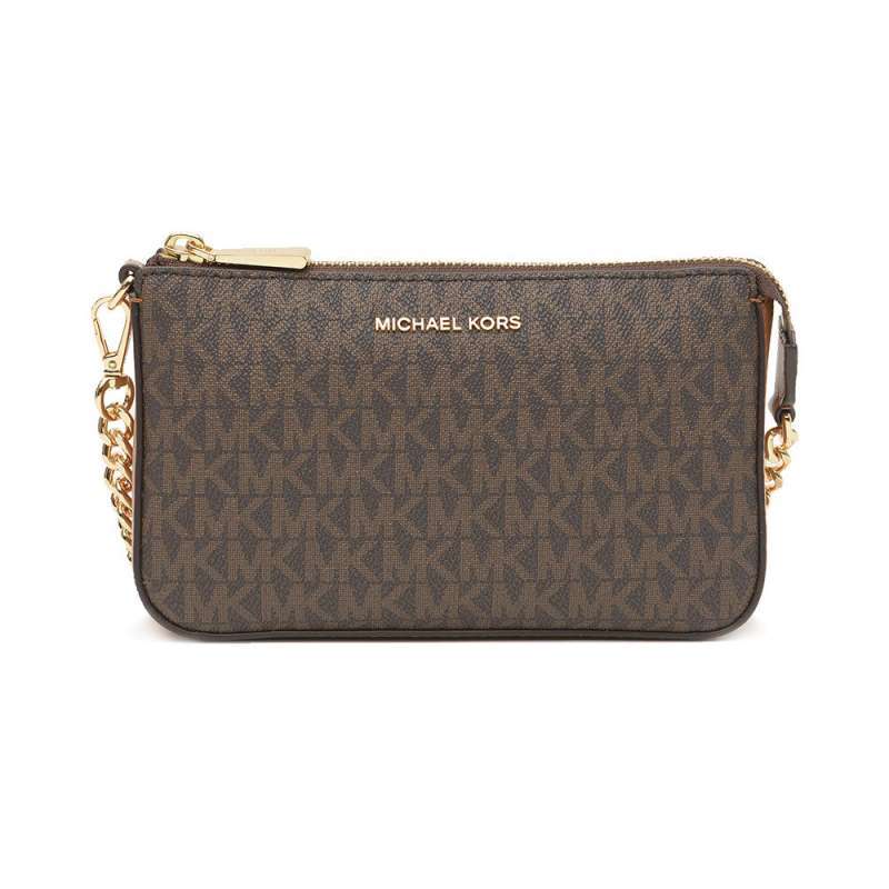 Jual Michael Kors Jet Set Shoulder Bag Brown Acorn Di Seller Voila