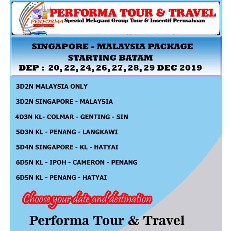 Jual Performa Kuala Lumpur Penang Langkawi Paket Wisata Internasional 5d4n Murah September 2020 Blibli Com