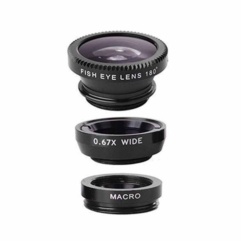 Jual Iit 3in1 Glass Fisheye Fish Eye Lens Wide Angle Macro Mobile Phone Camera Lens Kit Online September 2020 Blibli Com