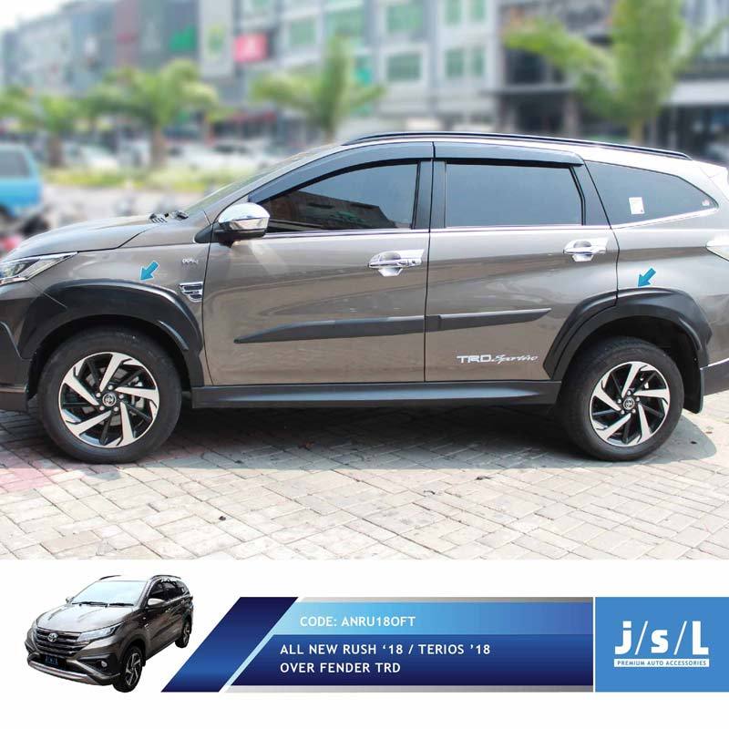 Jual Jsl Over Fender Trd Mobil For All New Rush 2018 Black Murah