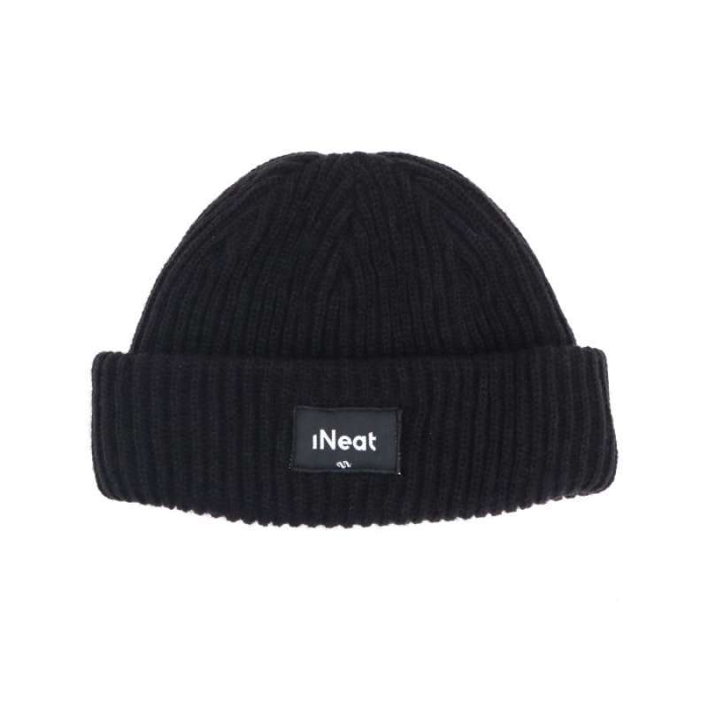 Jual iNeat Beanie Hat Black - Topi 