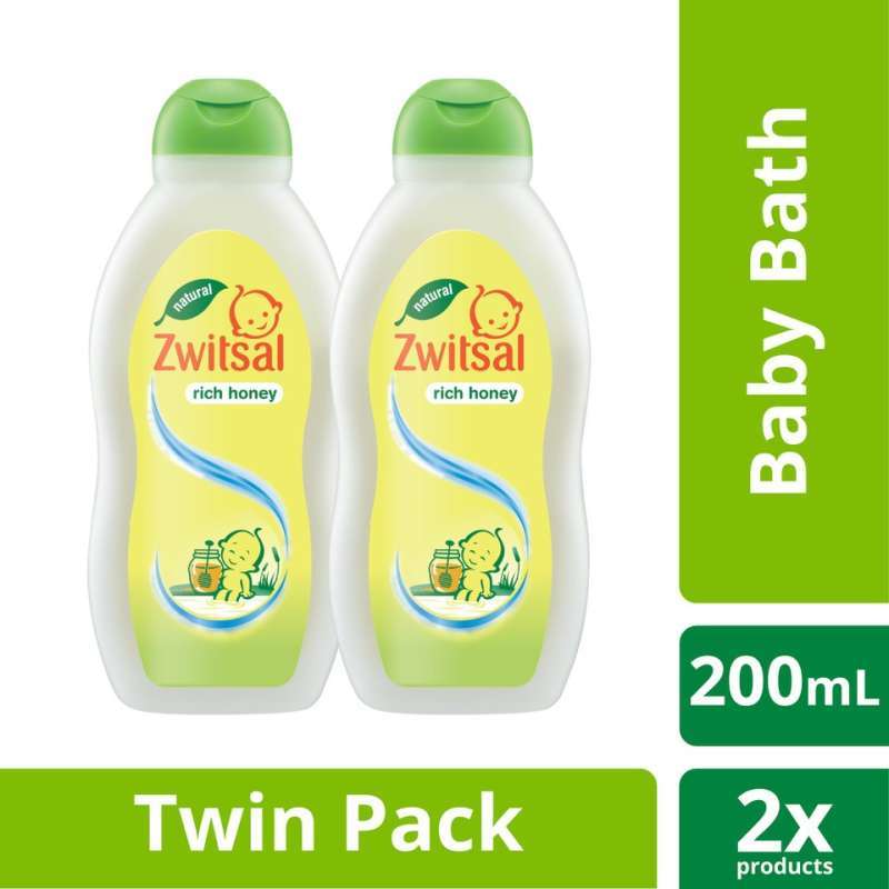 Zwitsal Natural Milky Baby Bath Rich Honey [200 mL/Twinpack]