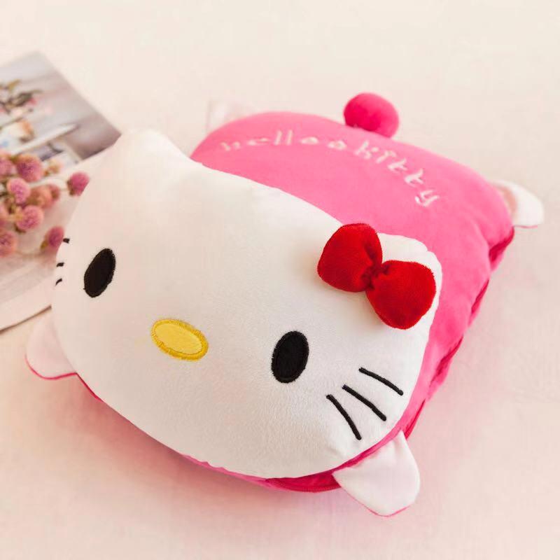 Jual Best 2in1 Balmut Bantal Selimut Bulu Imut Lembut Hello Kitty