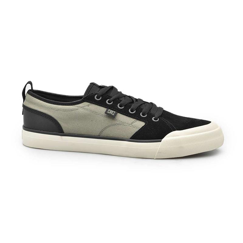 Jual DC Evan Smith S M Sepatu Sneaker Pria Military Black