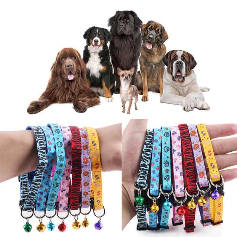 Jual Collar Anjing Kalung Anjing Nylon Adjustable Bell Lonceng
